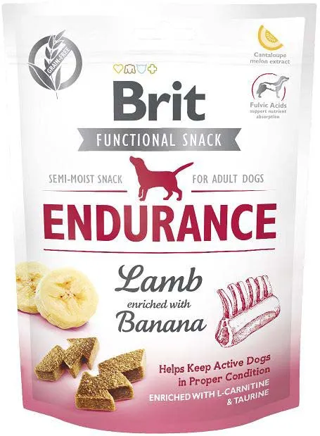 Recompense caini - Recompense pentru caini Brit Snack Endurance cu miel 150 gr