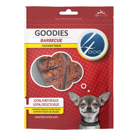 Recompense caini - Recompense pentru caini Goodies Barbecue Chicken Thigh 100 gr