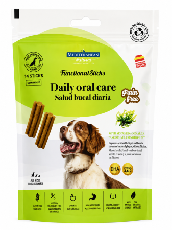 Recompense caini - Recompense pentru caini Mediterranean Daily Oral Care Grain Free 14 buc / pachet
