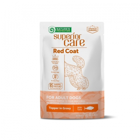 Recompense caini - Gustari pentru caini N.P. Superior Care Red Coat cu ton 70 gr