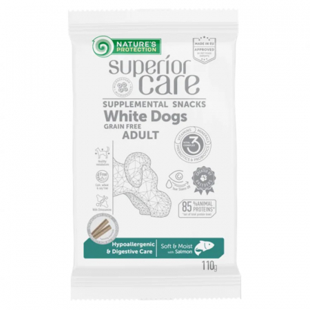 Recompense pentru caini N.P. Superior Care Hypoallergenic & Digestive Care cu somon 110 gr