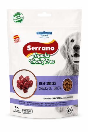 Caini - Recompense pentru caini Serrano Grain Free cu vita & miel 150 gr