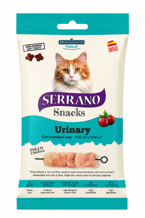 Recompense pisici - Recompense pentru pisici Serrano Snacks Urinary cu pui 50 gr