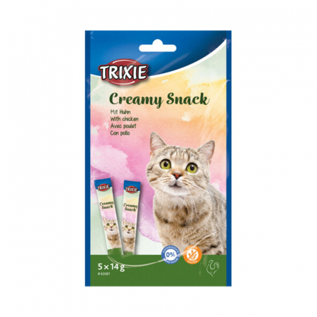 Recompense pentru pisici Creamy Snacks cu pui 5 buc x 14 g [0]