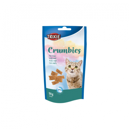 Pisici - Recompense pentru pisici Crumbies cu malt 50 gr