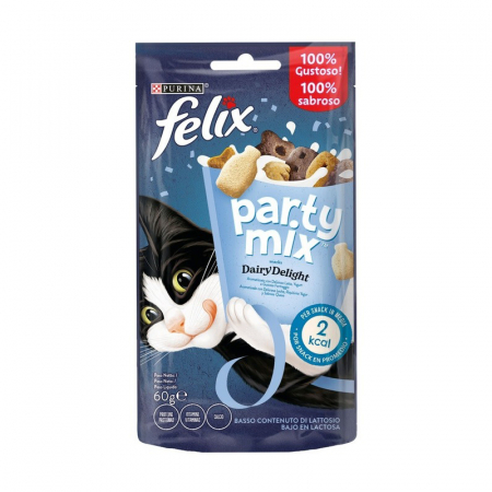 Recompense pisici - Recompense pentru pisici Felix Party Mix Dairy Delight 60 gr
