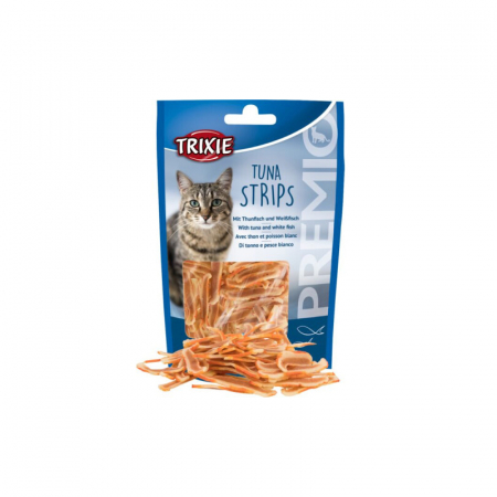 Pisici - Recompense pentru pisici Premio Strips cu ton 20 gr