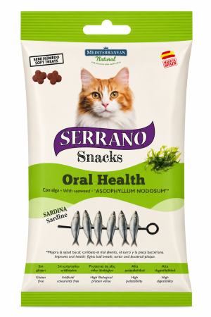 Pisici - Recompense pentru pisici Serrano Snacks Oral Care cu sardine 50 gr