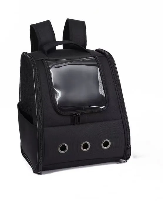 Caini - Rucsac de transport 4Dog Oxford Negru 32 x 28 x 37 cm
