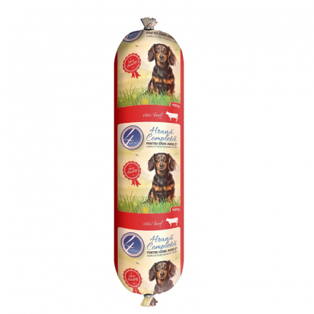 Caine Adult - Salam pentru caini 4Dog cu vita 900 gr
