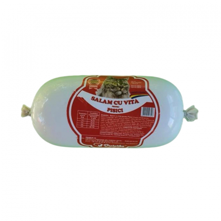 Hrana umeda pisici - Salam pentru pisici Dietetika cu vita 0,5 kg