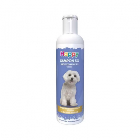 Sampoane pisici - Sampon Happy SG Pro-Vitamina B5 cu cocos 200 ml