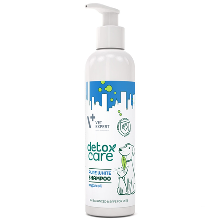Caini - Sampon pentru caini & pisici Vetexpert Detox Care Pure White 250 ml
