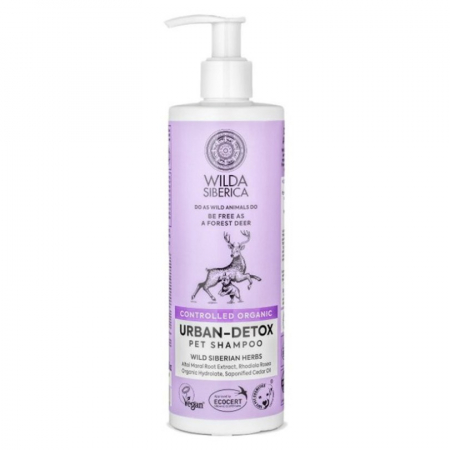 Sampoane pisici - Sampon pentru caini & pisici Wilda Siberica Urban-Detox 400 ml