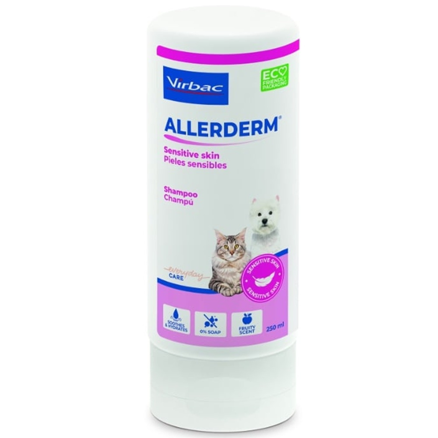 Ingrijire pisici - Sampon pentru piele sensibila Allerderm Virbac 250 ml