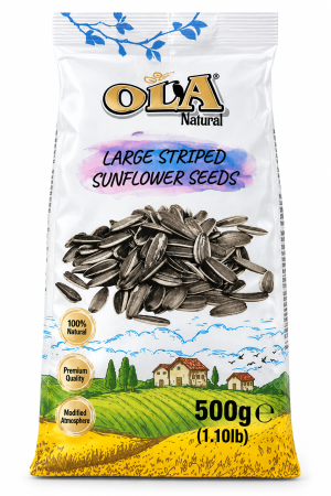Hrana nimfa - Seminte de floarea soarelui pentru pasari Ola Large 500 gr