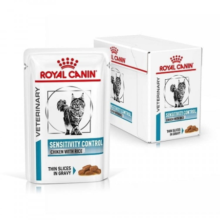 Hrana umeda - Set 12 buc x 85 gr Hrana dietetica pentru pisici Royal Canin Sensitivity Control