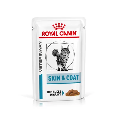 Noutati - Set 12 buc x 85 gr Hrana dietetica pentru pisici Royal Canin Skin & Coat