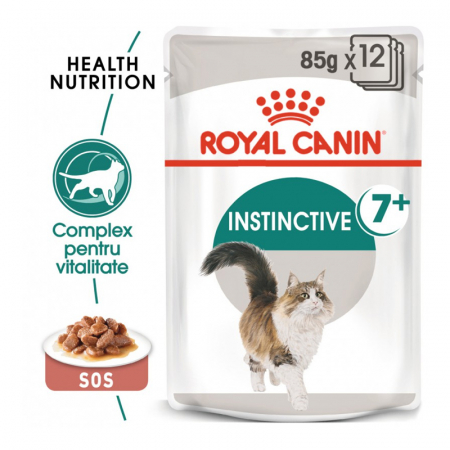 Set 12 buc x 85 gr Hrana umeda pentru pisici Royal Canin Instinctive 7+ in sos [0]
