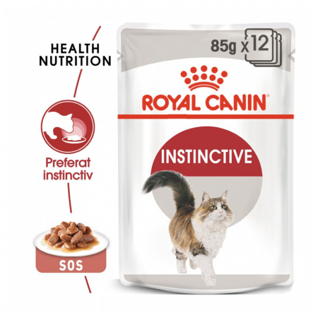 Set 12 buc x 85 gr Hrana umeda pentru pisici Royal Canin Instinctive in sos [0]