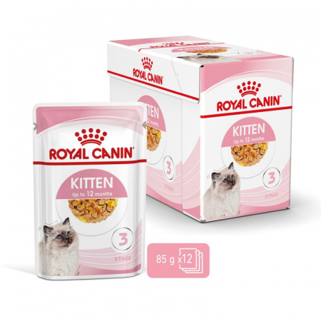 Pisica Junior - Hrana umeda pentru pisici Royal Canin Kitten in Jelly 85 gr