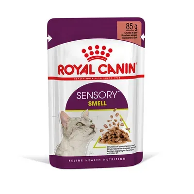 Pisica Adult - Set 12 buc x 85 gr Hrana umeda pentru pisici Royal Canin Sensory Smell Gravy