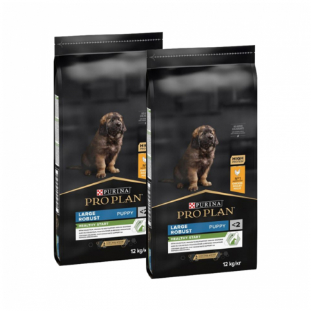 Set 2 buc x 12 kg Hrana uscata pentru caini Pro Plan Large Robust Puppy cu pui [0]