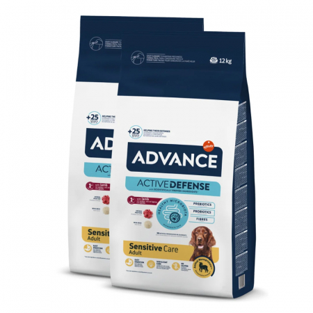 Oferta 2 saci - Oferta 2 saci x 12 kg Hrana uscata pentru caini Advance Sensitive cu miel & orez