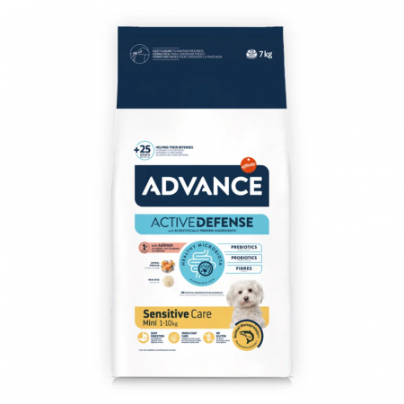 Oferta 2 saci x 7 kg Hrana uscata pentru caini Advance Sensitive Mini Adult cu somon [1]