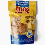 Pisici - Set 24 buc x 85 gr Hrana umeda pentru pisici Lino Cat cu peste in sos
