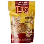 Hrana umeda pisici - Set 24 buc x 85 gr Hrana umeda pentru pisici Lino Cat cu vita in sos
