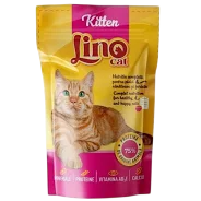 Pisica Junior - Set 24 buc x 85 gr Hrana umeda pentru pisici Lino Cat Kitten cu miel in sos