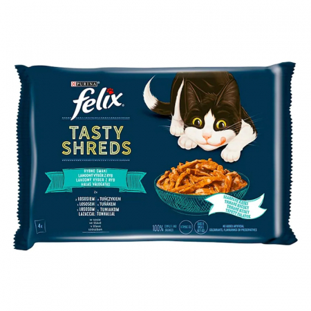 Pisica Adult - Set 4 buc x 85 gr Hrana umeda pentru pisici Felix Tasty