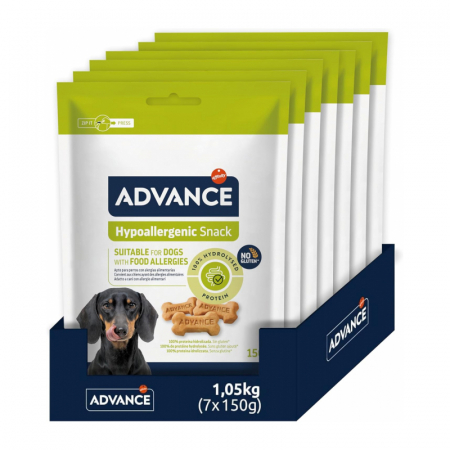 Set 7 buc x 150 gr Recompense pentru caini Advance Hypoallergenic Snack [0]