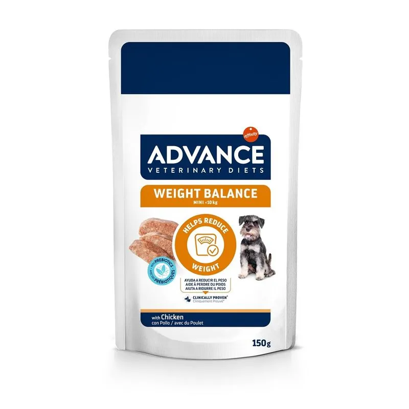 Diete Veterinare Caini - Set 8 buc x 150 gr Hrana dietetica pentru caini Advance Weight Balance