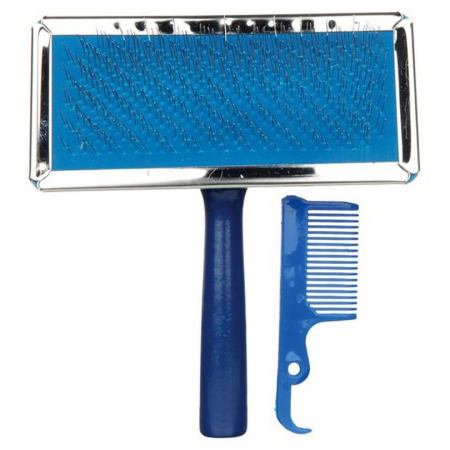 Set perie moale si curatitor de perie pentru caini 11 × 14 cm