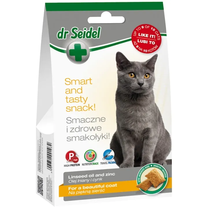Pisici - Snack pentru pisici Dr Seidel Blana Frumoasa 50 gr