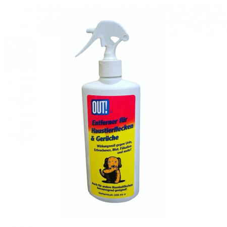 Solutii curatare - Solutie anti pete si anti mirosuri pentru caini Out 235 ml