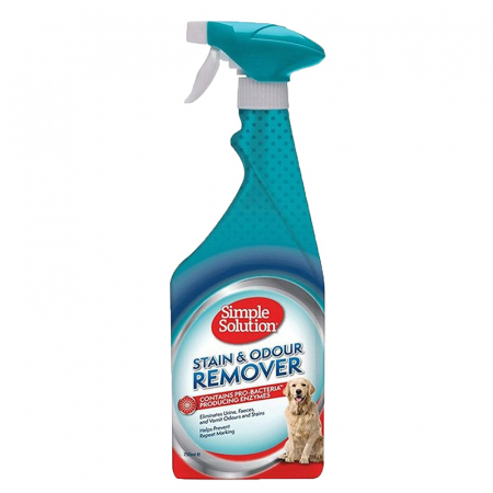 Solutii curatare - Solutie anti pete si anti mirosuri pentru caini Simple Solution 750 ml