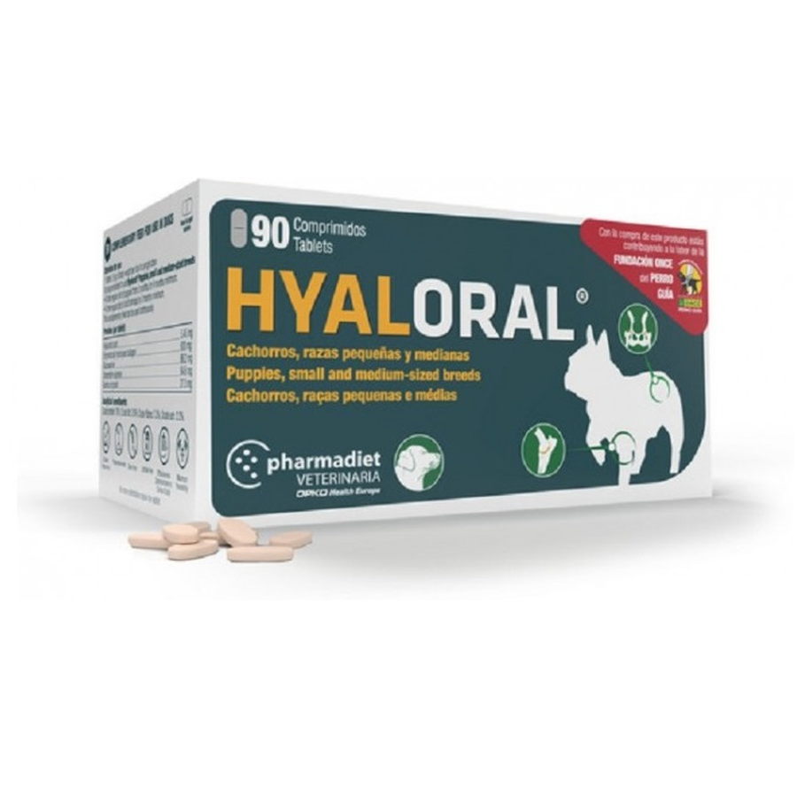 Suport Articulatii - Supliment articular pentru caini Hyaloral Pharmadiet 90 tab / cutie