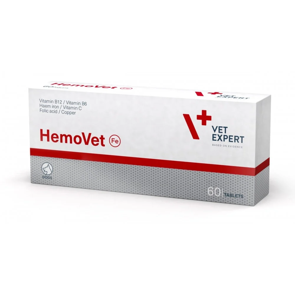 Suplimente & Vitamine - Supliment nutritiv pentru caini HemoVet 60 tab