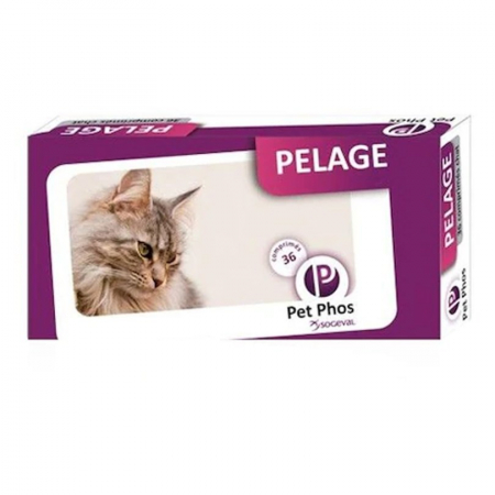 Farmacie - Supliment nutritiv pentru pisici Pet Phos Pelage 36 tablete