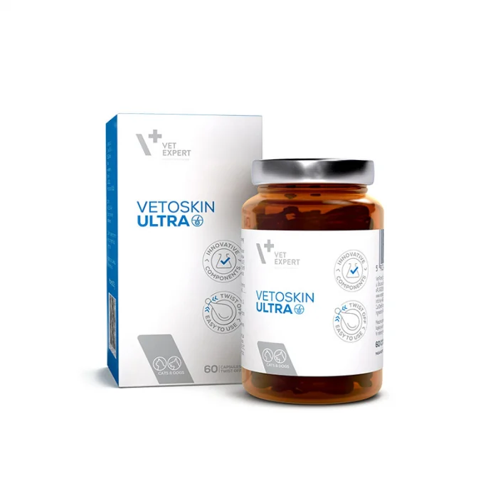 Pisici - Supliment pentru caini & pisici Vetoskin Ultra 60 caps