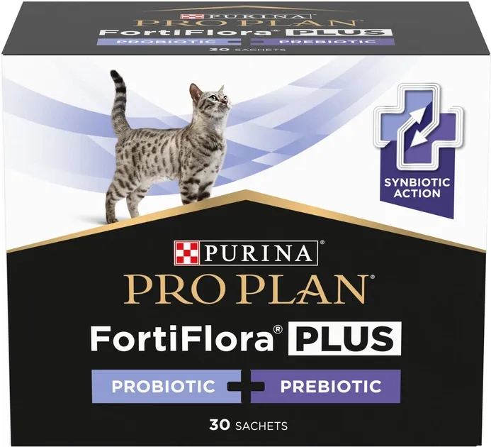 Afectiuni digestive - Supliment pentru pisici Pro Plan Fortiflora PLUS 30 plicuri x 1 gr