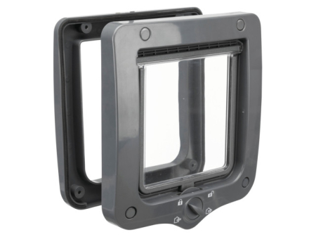 Pisici - Usa batanta pentru pisici Trixie 4-Way Gri 20 x 22 cm