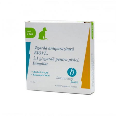 Farmacie - Zgarda antiparazitara Biove pentru pisici 35 cm