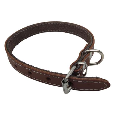 Accesorii caini - Zgarda din piele pentru caini Nr. 1 Petro Maro 1,5 x 35 cm