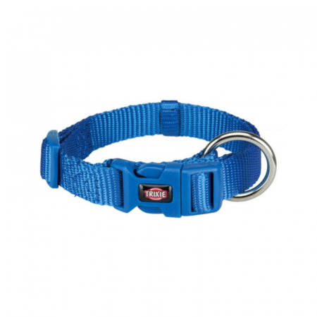 Caini - Zgarda pentru caini Premium Albastra M-L 35-55 cm/20 mm