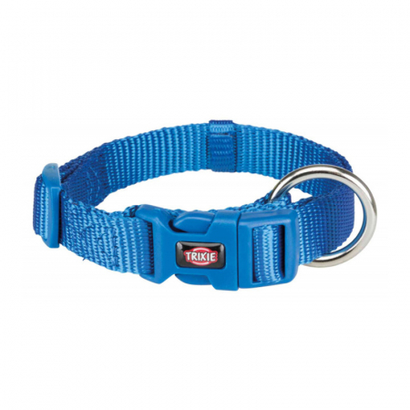 Caini - Zgarda pentru caini Premium Albastra S-M 30-45 cm/15 mm