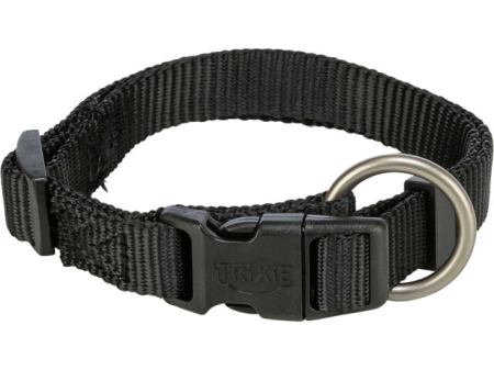 Caini - Zgarda pentru caini Premium Neagra M-L 33 - 55 cm / 20 mm